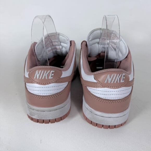 Nike Dunk Low Athletic Sneakers Women's 7 White Rose Whisper Leather DD1503-118 - Picture 7 of 10